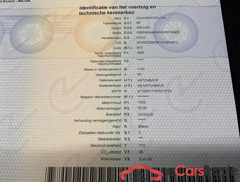 VOLKSWAGEN Polo Polo Trendline 1.4 TDI BlueMotion Technology 55 kW (75 ch) 5 vitesses manuel #3