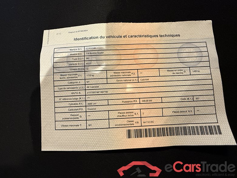 PORSCHE 718 Boxster Spyder Spyder #6