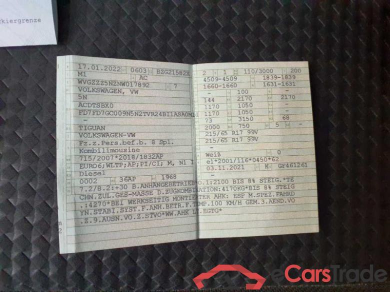 Volkswagen Tiguan (AX1)(07.2020->2024) DE - SUV5 2.0 TDI BMT/Start-Stopp EU6d, Active (EURO 6d), (Facelift) 2021 - 2022 #6