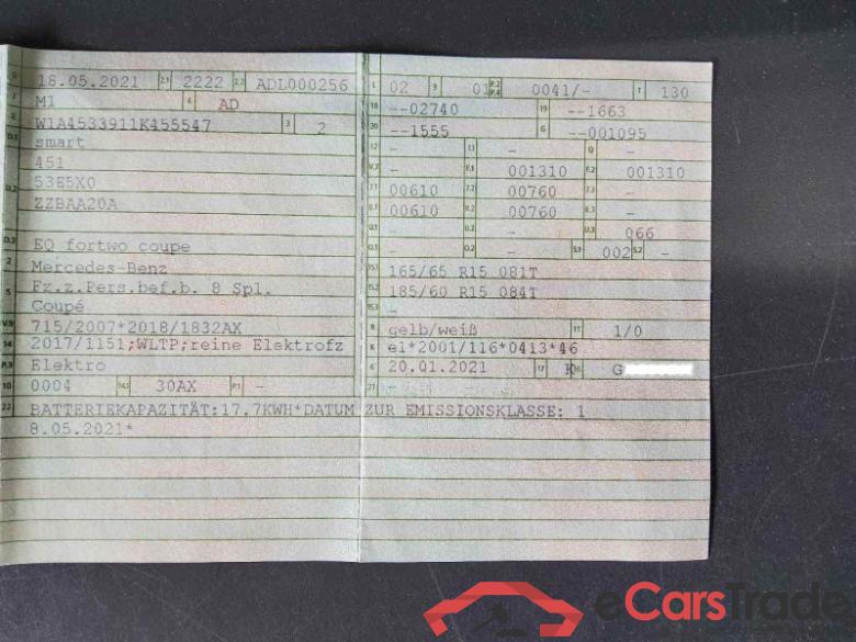 Smart fortwo coupe (11.2014->) DE - LimS3 electric drive / EQ, EQ passion, 2019 - 2023 #4