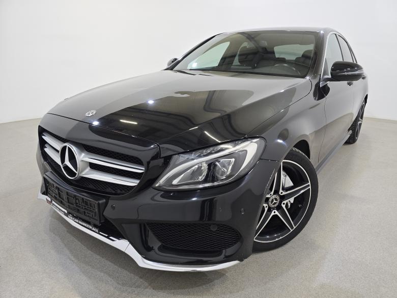 Mercedes C 180d AMG Aut. LED-Xenon Ambient Navi Sport-Leather KeylessGo Camera Klima PDC ... #1