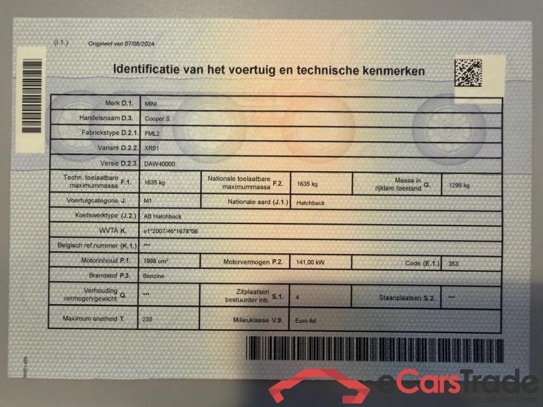 MINI Mini (F56) Mini 2.0A Cooper S OPF (EU6d-TEMP) #3