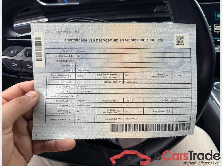 PEUGEOT 508 SW PHEV 1.6 PHEV Allure Pack (EU6.3) #3