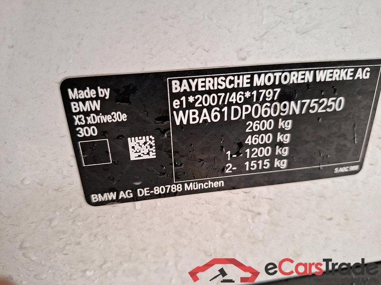 Baureihe X3 xDrive 30 e 2.0 215KW AT8 E6d #5
