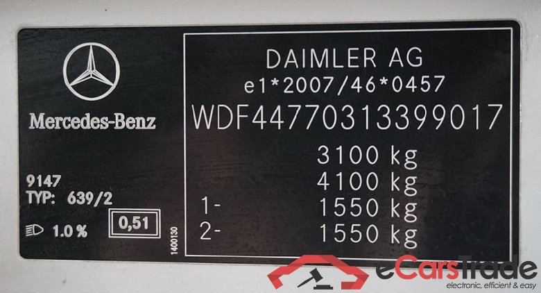 Vito Tourer 109/110/111/114 CDI Pro FWD lang (447.703) 1.6 65KW MT6 9 Sitzer E6 #5