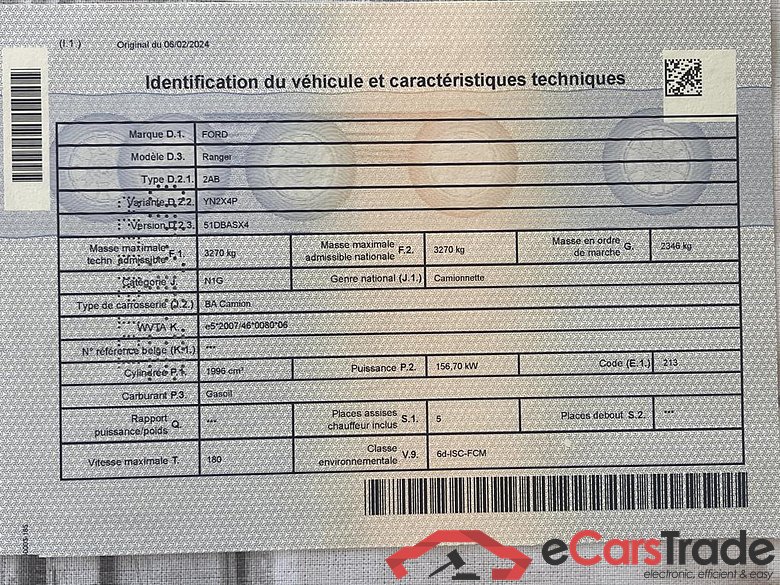 FORD Ranger Double Cab Ranger 2.0 BiT EcoBlue Wildtrak (EU6.2) #6