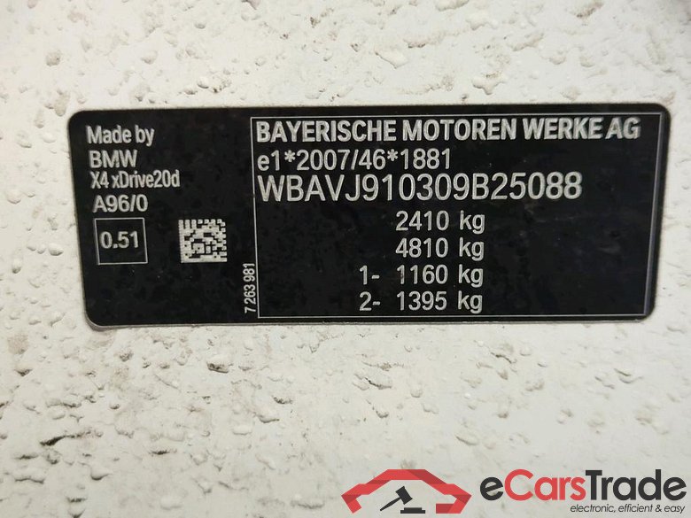 Baureihe X4 xDrive 20 d Advantage 2.0 140KW AT8 E6dT #4
