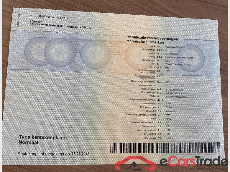 VOLKSWAGEN Golf VII Golf   Trendline 1.2 TSI BlueMotion Technology 77 kW (105 ch) 6 vitesses manuel #3