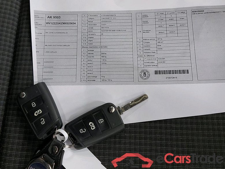 VOLKSWAGEN - VW  CADDY TDI 75PK Cargo & Climatic #4