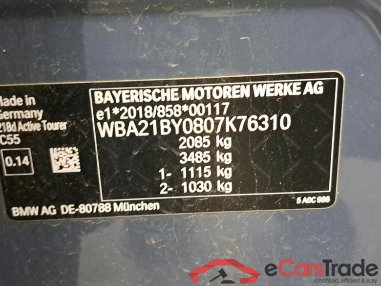 BMW - BMW 2 ACTIVE TOURER 218dA 136PK With Climatic & Navigation & Park Sensors Front & Rear #6