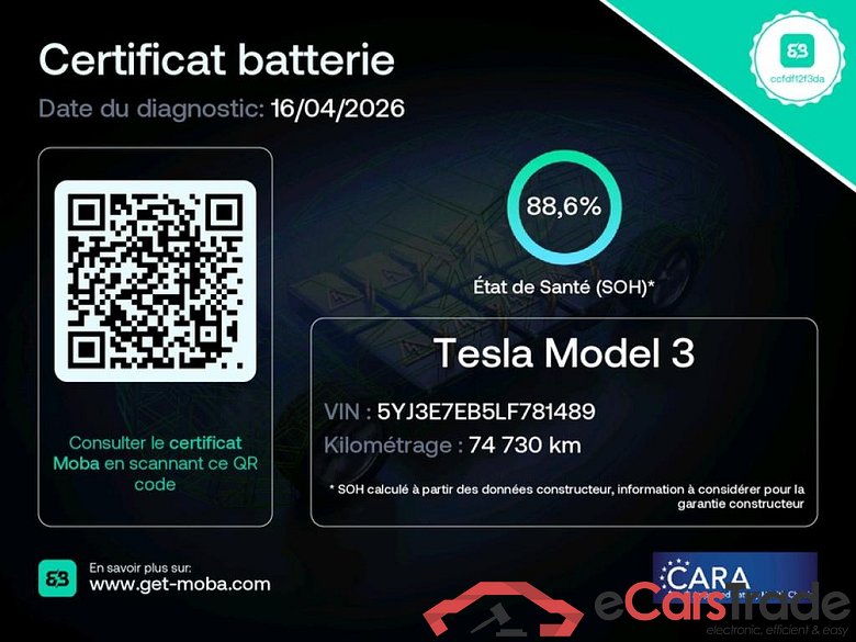 TESLA Model 3 2018 4P Berline Long Range Dual Motor AWD #2