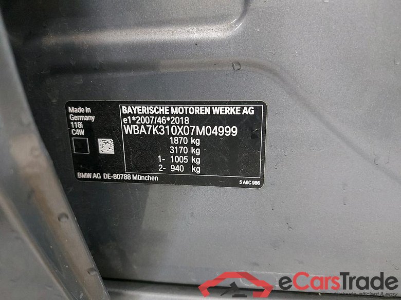 BMW - BMW 1 HATCH 118iA 136PK Pack Business & Heated Steering Wheel  * PETROL * #6
