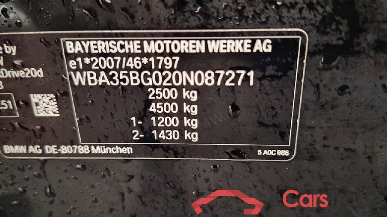 Baureihe X3 xDrive 20 d xLine 2.0 140KW AT8 E6d #5