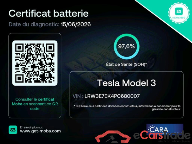 TESLA Model 3 / 2018 / 4P / Berline Grande Autonomie #2