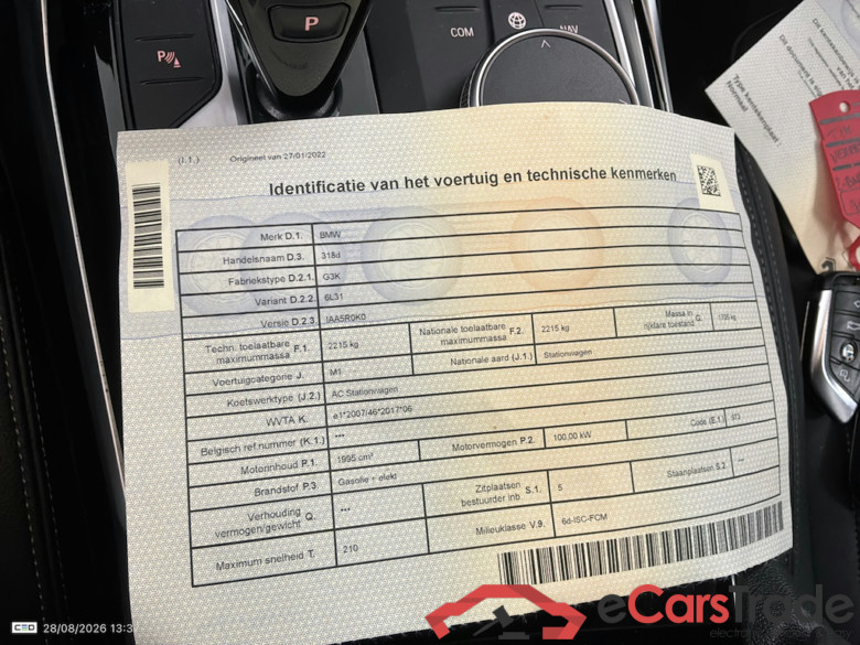 BMW 3 SERIES TOURING 2.0 318DA (100KW) TOURING #5